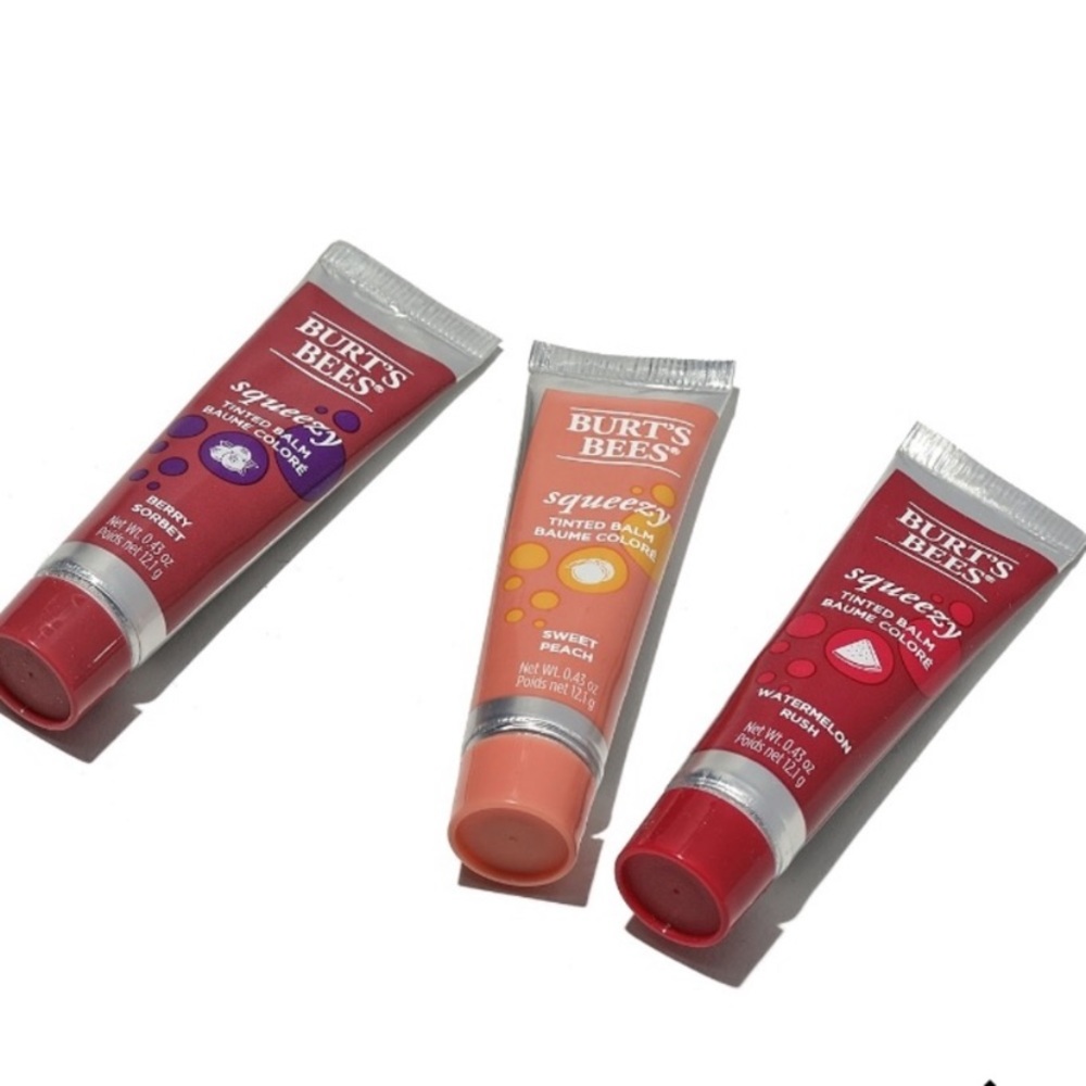 3 NEW Burt’s Bees Lip Gloss Tint
